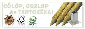 Cölöp, Oszlop és tartozékai 